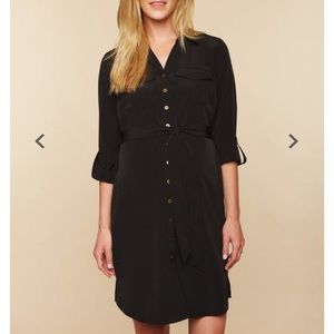Tie Front Maternity Dress